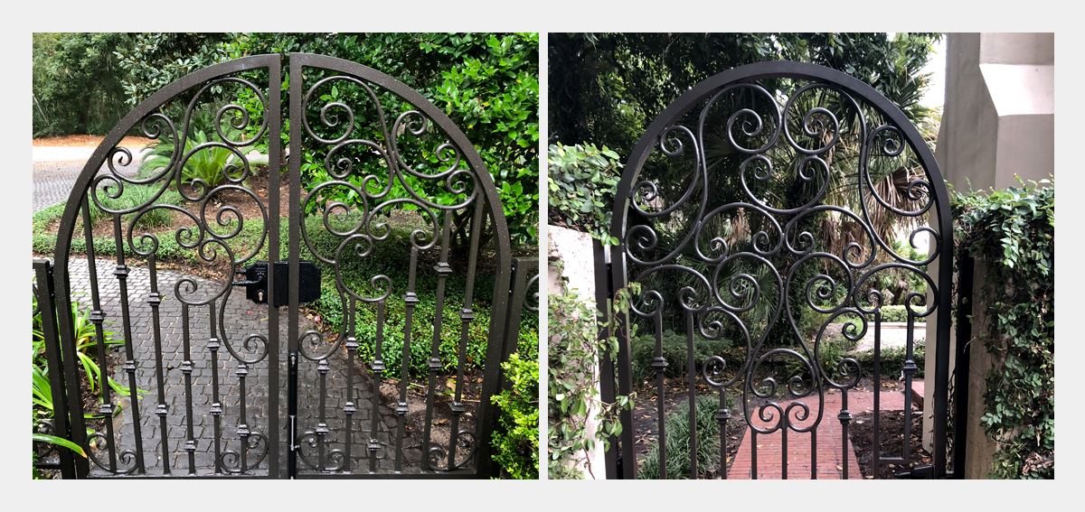 Custom Aluminum Scroll Walk Gates-Hebei Sinostar-2