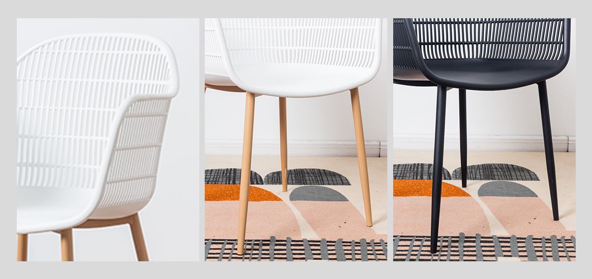 Comfortable Plastic Dining Chair detail