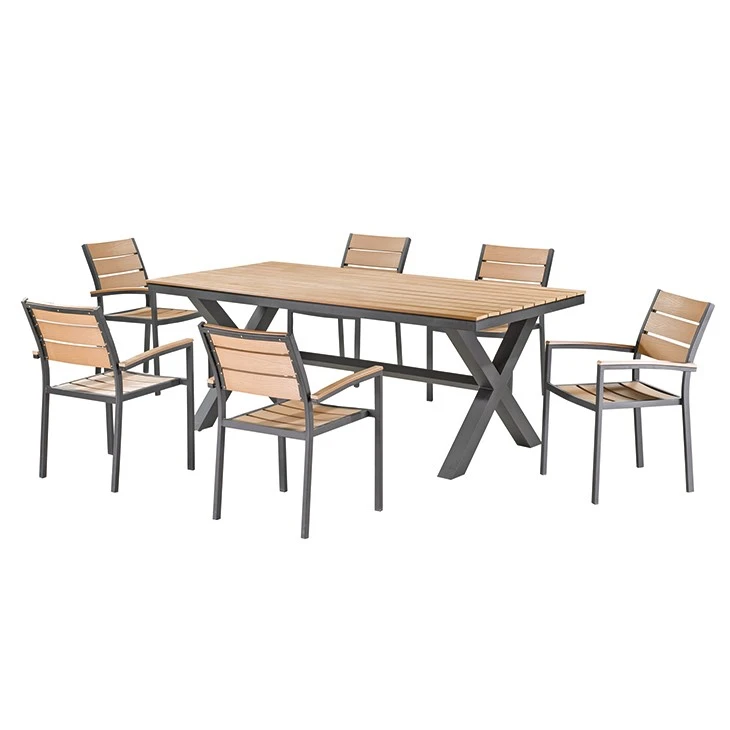 Patio Plastic Wood Dining Table hbsinostar 3