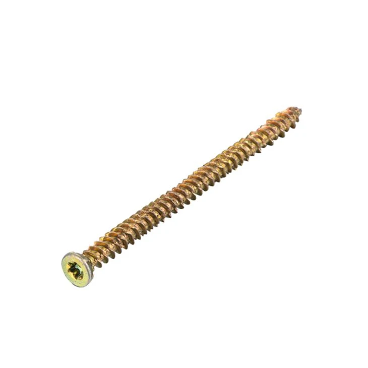 Yellow Zinc Concrete Screws